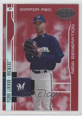 2003 Leaf Certified Materials - [Base] - Mirror Red #215 - New Generation - Pedro Liriano /100 [EX to NM]