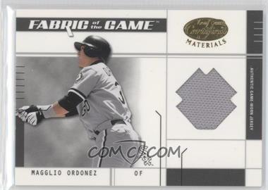 2003 Leaf Certified Materials - Fabric of the Game - Infield #FG-107 - Magglio Ordonez /100