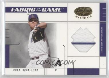 2003 Leaf Certified Materials - Fabric of the Game - Infield #FG-127 - Curt Schilling /100
