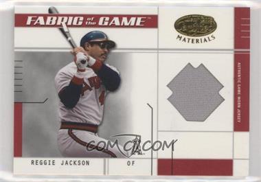 2003 Leaf Certified Materials - Fabric of the Game - Infield #FG-133 - Reggie Jackson /100