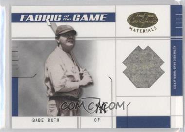 2003 Leaf Certified Materials - Fabric of the Game - Infield #FG-15 - Babe Ruth /1