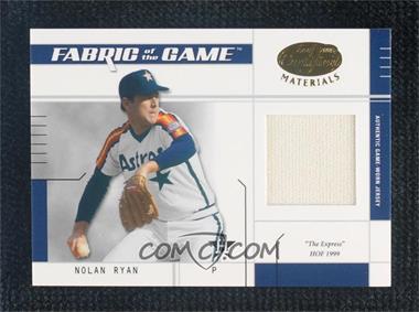 2003 Leaf Certified Materials - Fabric of the Game #FG-116 - Nolan Ryan /25