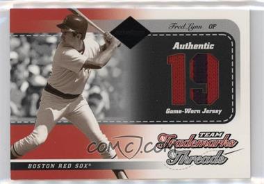 2003 Leaf Limited - Team Trademarks - Threads Jersey Numbers #TT-13 - Fred Lynn /19