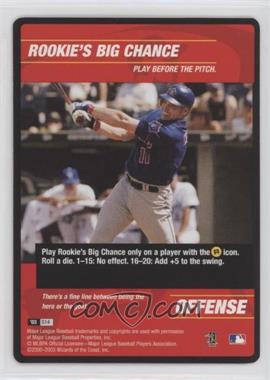 2003 MLB Showdown - Strategy #S14 - Offense - Rookie's Big Chance