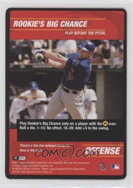 2003 MLB Showdown - Strategy #S14 - Offense - Rookie's Big Chance