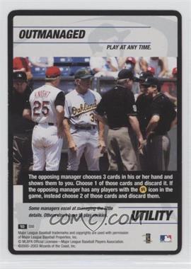 2003 MLB Showdown - Strategy #S50 - Utility - Outmanaged