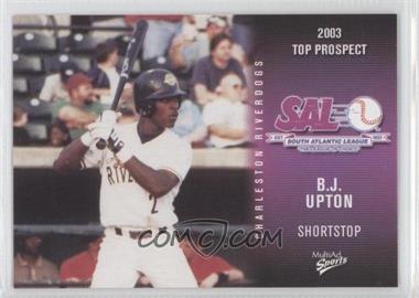 2003 MultiAd Sports South Atlantic League Top Prospects - [Base] #27 - B.J. Upton