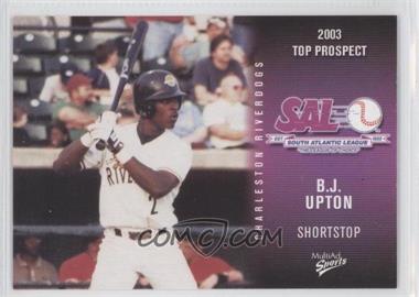2003 MultiAd Sports South Atlantic League Top Prospects - [Base] #27 - B.J. Upton