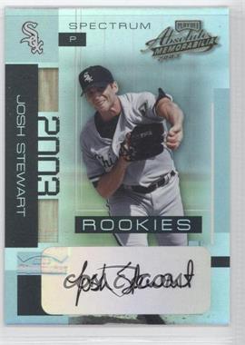 2003 Playoff Absolute Memorabilia - [Base] - Spectrum Signatures #194 - Josh Stewart /250