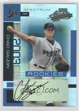 2003 Playoff Absolute Memorabilia - [Base] - Spectrum Signatures #205 - Chad Gaudin /50