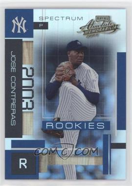 2003 Playoff Absolute Memorabilia - [Base] - Spectrum #168 - Jose Contreras /100