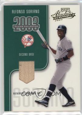 2003 Playoff Absolute Memorabilia - Player Collection - Gold #_ALSO - Alfonso Soriano /25