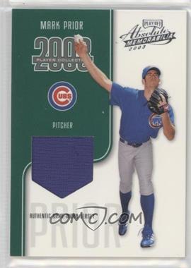 2003 Playoff Absolute Memorabilia - Player Collection #_MAPR.2 - Mark Prior (Jersey) /75