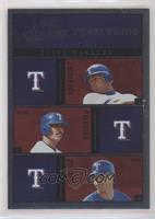 Alex Rodriguez, Rafael Palmeiro, Mark Teixeira #/100