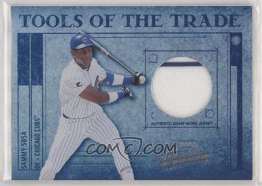 2003 Playoff Absolute Memorabilia - Tools of the Trade - Spectrum Materials #TT-1 - Sammy Sosa /50