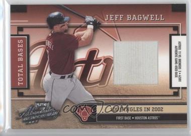 2003 Playoff Absolute Memorabilia - Total Bases - Materials Single #TB-27 - Jeff Bagwell /100