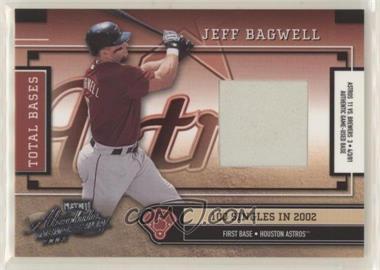 2003 Playoff Absolute Memorabilia - Total Bases - Materials Single #TB-27 - Jeff Bagwell /100