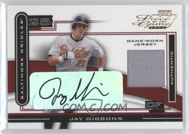 2003 Playoff Piece of the Game - [Base] - Autographs #POG-49 - Jay Gibbons