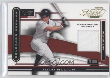 2003 Playoff Piece of the Game - [Base] #POG-94.2 - Todd Helton (Jersey)