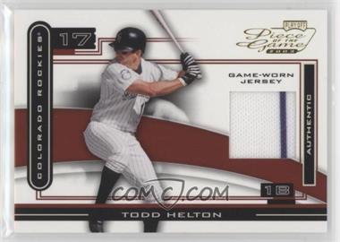 2003 Playoff Piece of the Game - [Base] #POG-94.2 - Todd Helton (Jersey)