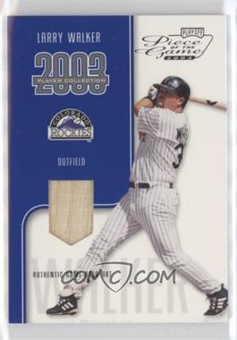 2003 Playoff Piece of the Game - Player Collection #_LAWA.1 - Larry Walker (Bat) /100