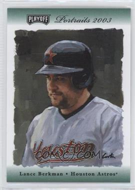 2003 Playoff Portraits - [Base] - All-Star Fanfest Green #20 - Lance Berkman