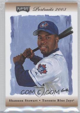 2003 Playoff Portraits - [Base] - Bronze Autographs #100 - Shannon Stewart /100