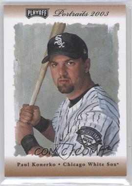 2003 Playoff Portraits - [Base] - Bronze Combo Materials #55 - Paul Konerko /50