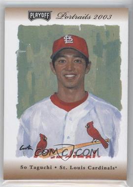 2003 Playoff Portraits - [Base] - Bronze Materials #106.1 - So Taguchi (Jersey) /50