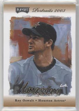 2003 Playoff Portraits - [Base] - Bronze Materials #59.1 - Roy Oswalt (Jersey) /50