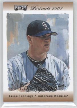 2003 Playoff Portraits - [Base] - Bronze Materials #9 - Jason Jennings /100