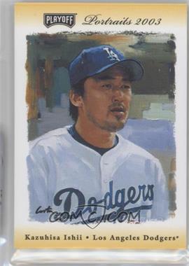 2003 Playoff Portraits - [Base] - Gold Combo Materials #64 - Kazuhisa Ishii /10