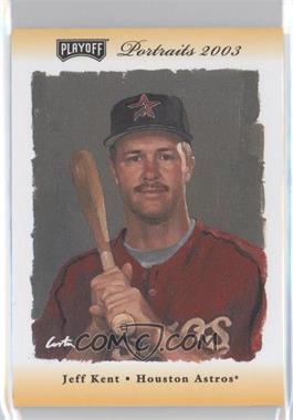 2003 Playoff Portraits - [Base] - Gold Materials #83 - Jeff Kent /10