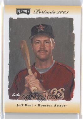 2003 Playoff Portraits - [Base] - Gold Materials #83 - Jeff Kent /10