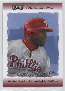 2003 Playoff Portraits - [Base] - National Convention Red #127 - Marlon Byrd