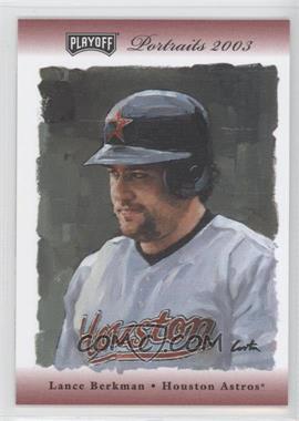 2003 Playoff Portraits - [Base] - National Convention Red #20 - Lance Berkman