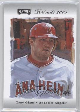 2003 Playoff Portraits - [Base] - Silver Combo Materials #16 - Troy Glaus /25
