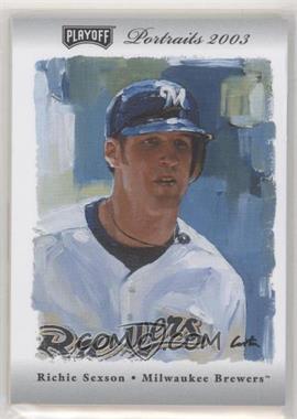 2003 Playoff Portraits - [Base] - Silver Combo Materials #48 - Richie Sexson /25