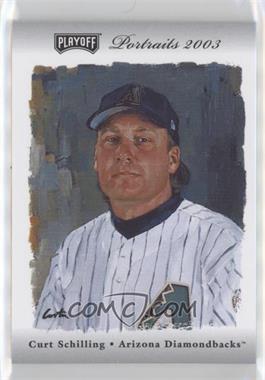 2003 Playoff Portraits - [Base] - Silver Combo Materials #7 - Curt Schilling /25