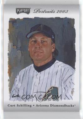 2003 Playoff Portraits - [Base] - Silver Combo Materials #7 - Curt Schilling /25