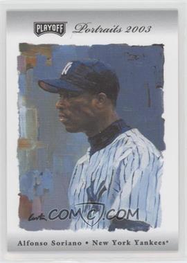 2003 Playoff Portraits - [Base] - Silver #46 - Alfonso Soriano /50