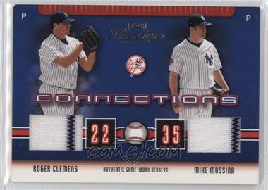 2003 Playoff Prestige - Connections - Materials #C-41 - Roger Clemens, Mike Mussina /400
