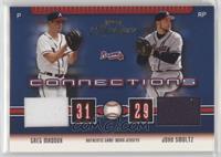 Greg Maddux, John Smoltz #/400