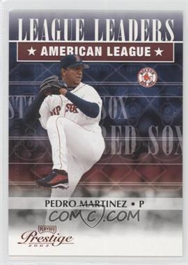 2003 Playoff Prestige - League Leaders #LL-11 - Pedro Martinez /2002