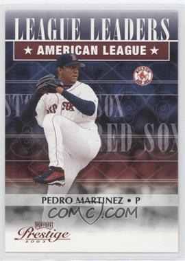 2003 Playoff Prestige - League Leaders #LL-11 - Pedro Martinez /2002