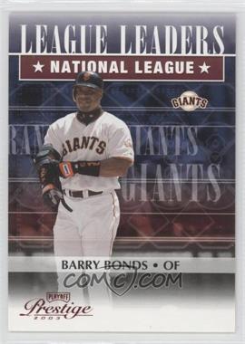 2003 Playoff Prestige - League Leaders #LL-9 - Barry Bonds /2002