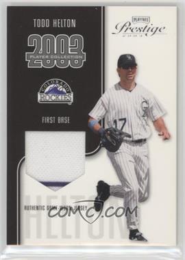 2003 Playoff Prestige - Player Collection Materials #_TOHE.2 - Todd Helton (Jersey) /325