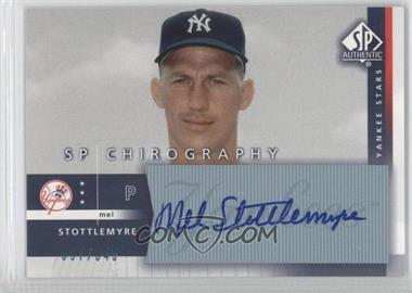 2003 SP Authentic - Chirography Yankee Stars #ST - Mel Stottlemyre /345