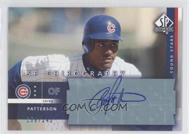 2003 SP Authentic - Chirography Young Stars #CP - Corey Patterson /245