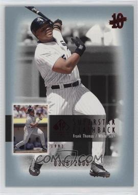 2003 SP Authentic - Superstar Flashbacks #SF15 - Frank Thomas /2003